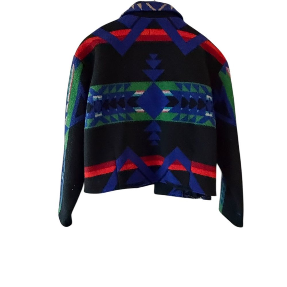 Silverado Jacket Womens large Southwest Aztec Wool Coat Western Boho - Picture 6 of 6